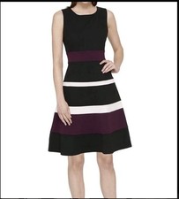 *NEW W TAG* Tommy Hilfiger womens, Black fit & Flare sleeveless dress size 12