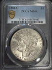 1884 O Morgan Silver Dollar PCGS MS-64