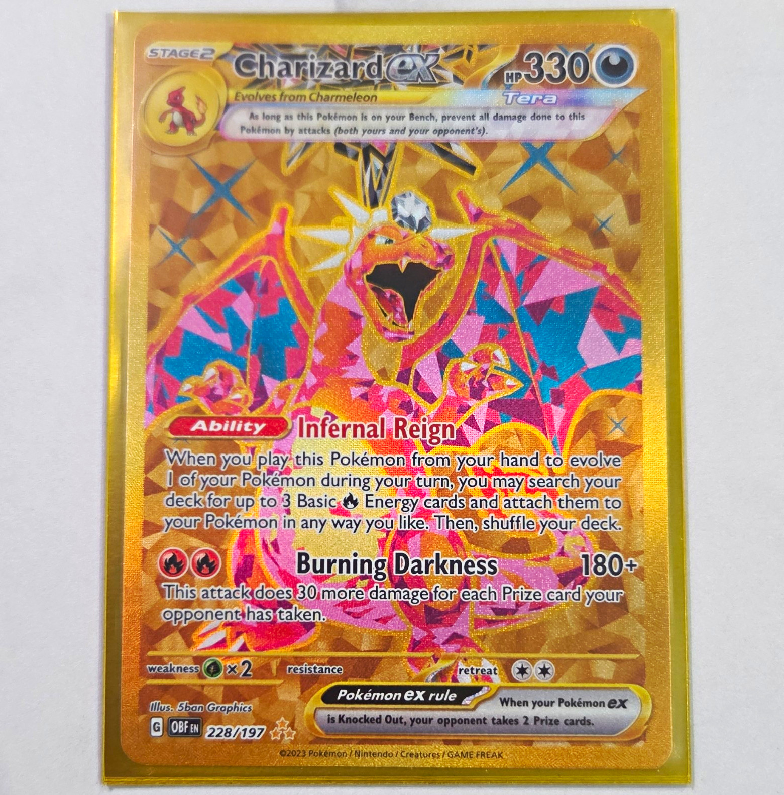 Gold Charizard Ex Full Art