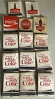 14 Vintage Coca Cola Match Books, Unstruck & Used Advertising