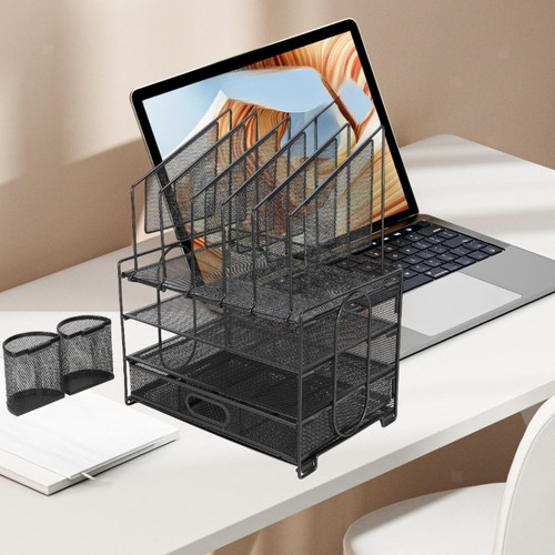 Desk Organizer Commercial Workspace Office Supplies Mesh Desk File Organizer - Picture 1 of 6