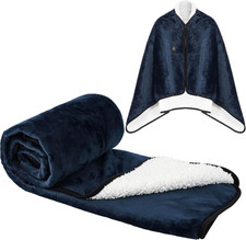 Cozy USB Heated Blanket Shawl - 3 Heat Levels for Indoor  Outdoor Comfort