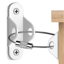Furniture Anchors 10 Packs Anti Tip Furniture Anchors for Baby Proofing, Furni