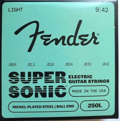 Fender Super Sonic 250L E-Gitarrensaiten 3-Pack Light 009-042