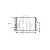 Diederichs WasserküHler MotorküHler FüR VW Polo 9N_ Fox 5Z1 5Z3 9A4 9A2 9N2