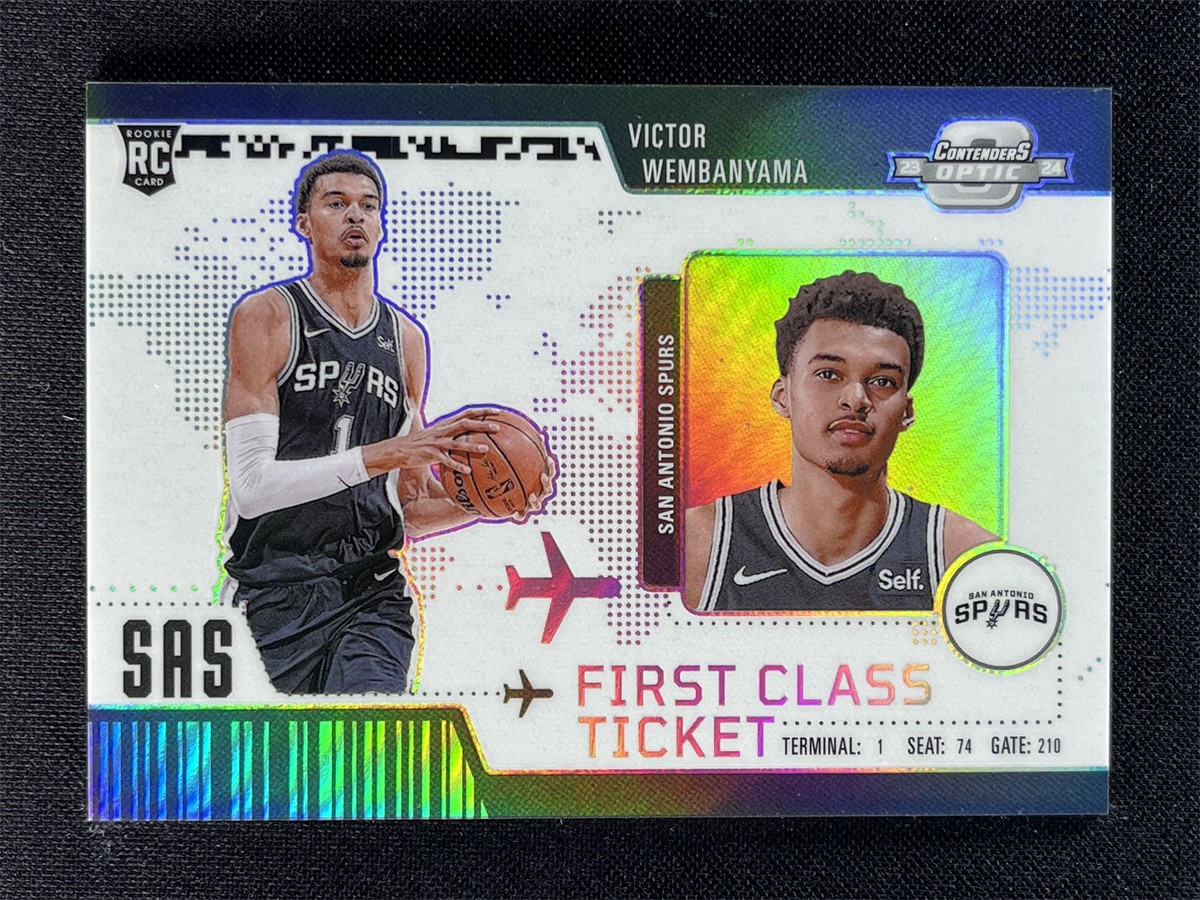 2023-24 Contenders Optic Victor Wembanyama #2 Silver First Class Ticket RC