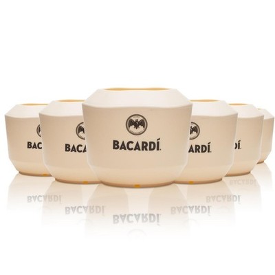 6x Bacardi Glas 0,48l Kokos Becher Kunststoff Gläser Longdrink Cocktail Aperitif