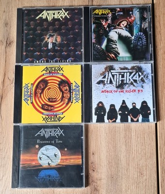 Anthrax 5 CD Konvolut Thrash Heavy Metal Album Sammlung Among The Living CDs