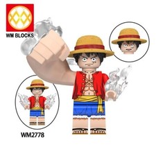 2 inch Custom, Luffy Miniature Figure with Base, New/Mint