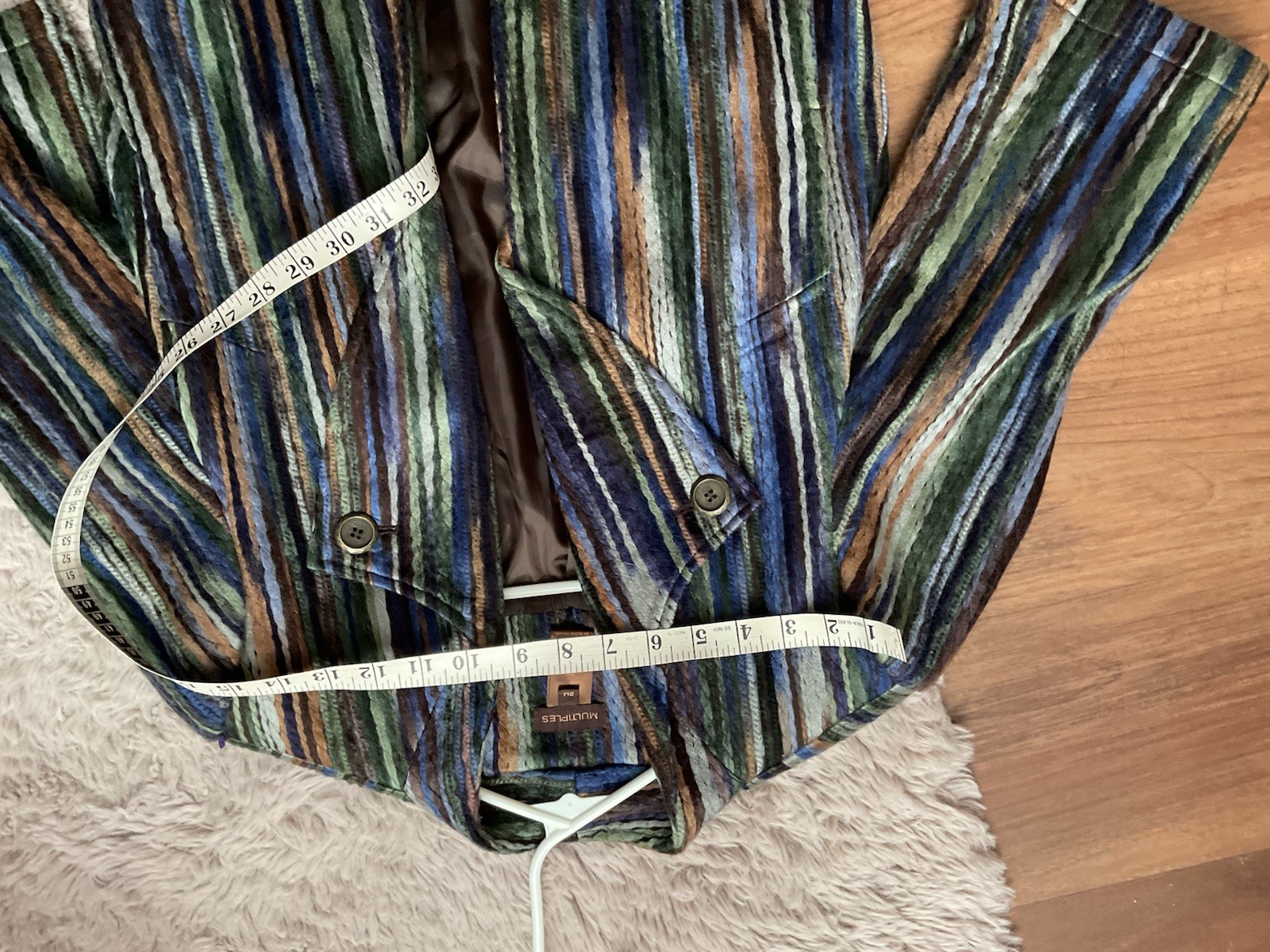 Thread Blazer By Multiples Multicolor Vintage - image 2