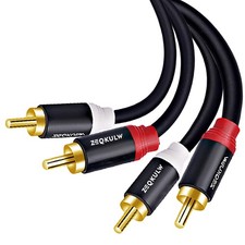 Dual RCA Audio Cable 6.6ft 2RCA Male to 2-RCA Male Stereo Audio RCA Cables Sh...