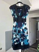 Vintage Y2K Bebe Silk Babydoll Floral Dress