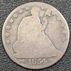 1854-O W/Arrows Seated Liberty Silver Half Dollar 50C - Ships Free!