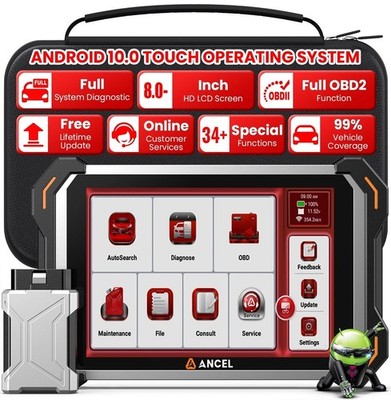 ANCEL DS600BT OBD2 KFZ Diagnosegerät Scanner 34 Service Coding Kostenlose Update