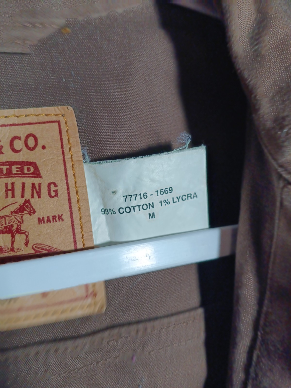 Rare Levi’s Sample Jacket Brown Stretch Denim Wom… - image 4