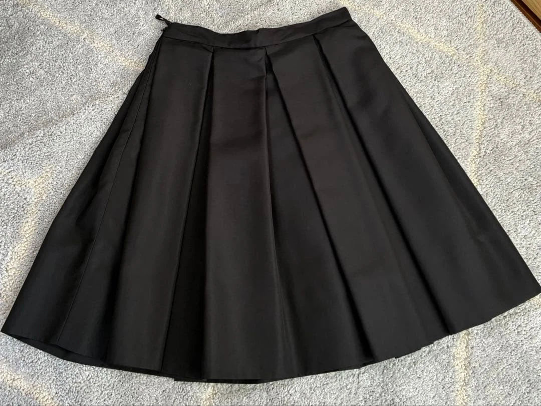 スカート PRADA Pattern Silk Pleats Skirt Prada Vintage Archive Spring 2005 Orange Purple Stripe Pleated