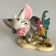 Disney Moana Pua And Hei Hei Pig And Rooster PVC Figure Cake Topper 2.5 Inches