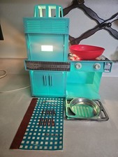 Vintage 1970 Easy Bake Oven Kenner Betty Crocker Model 1500 Turquoise Works