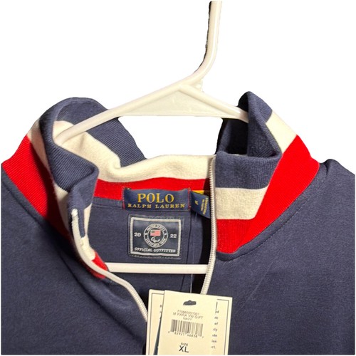 NWT Ralph Lauren Mens 2022 USA Olympics Zip Up Team Track Style Jacket RARE - Afbeelding 9 van 10