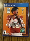 Madden NFL 20 PS4 Complete CIB Sony PlayStation 4 Tested Working