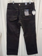 K hl Black Twill Casual Pants Straight Leg Articulated Knees Men