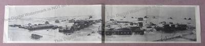 Antique Panorama  Photo White Earth North Dakota  Stores Elevator Co Lumber Co