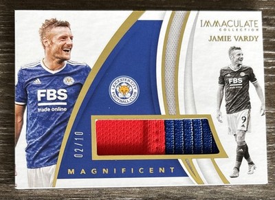 2021 Panini Immaculate #MN-JVA Jamie Vardy Magnificient Memorabilia Gold /10