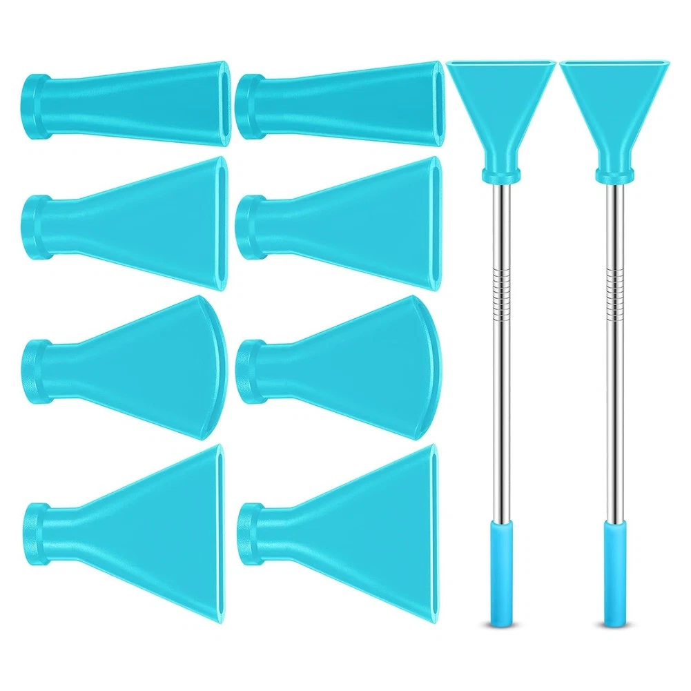 8 Pcs Acrylic Pouring Paint Supplies, Stainless Steel Straw Blow Nozzles8795