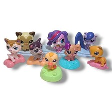Lot of 8 McDonald's Littlest Pet Shop Pets LPS Happy Meal Toys
