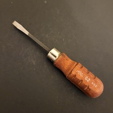 Mac tools wood handle screwdriver made in USA G2 1/8” tip 4.5” length