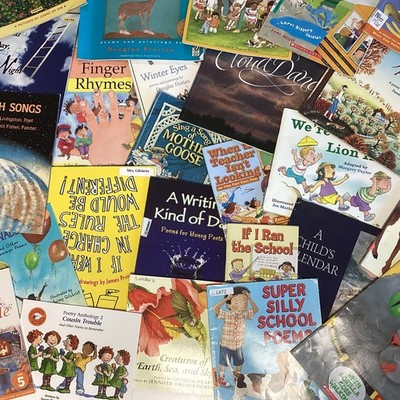 Poetry Poems Rhymes Children's Random Preschool Daycare Classroom 20 Book Lot
