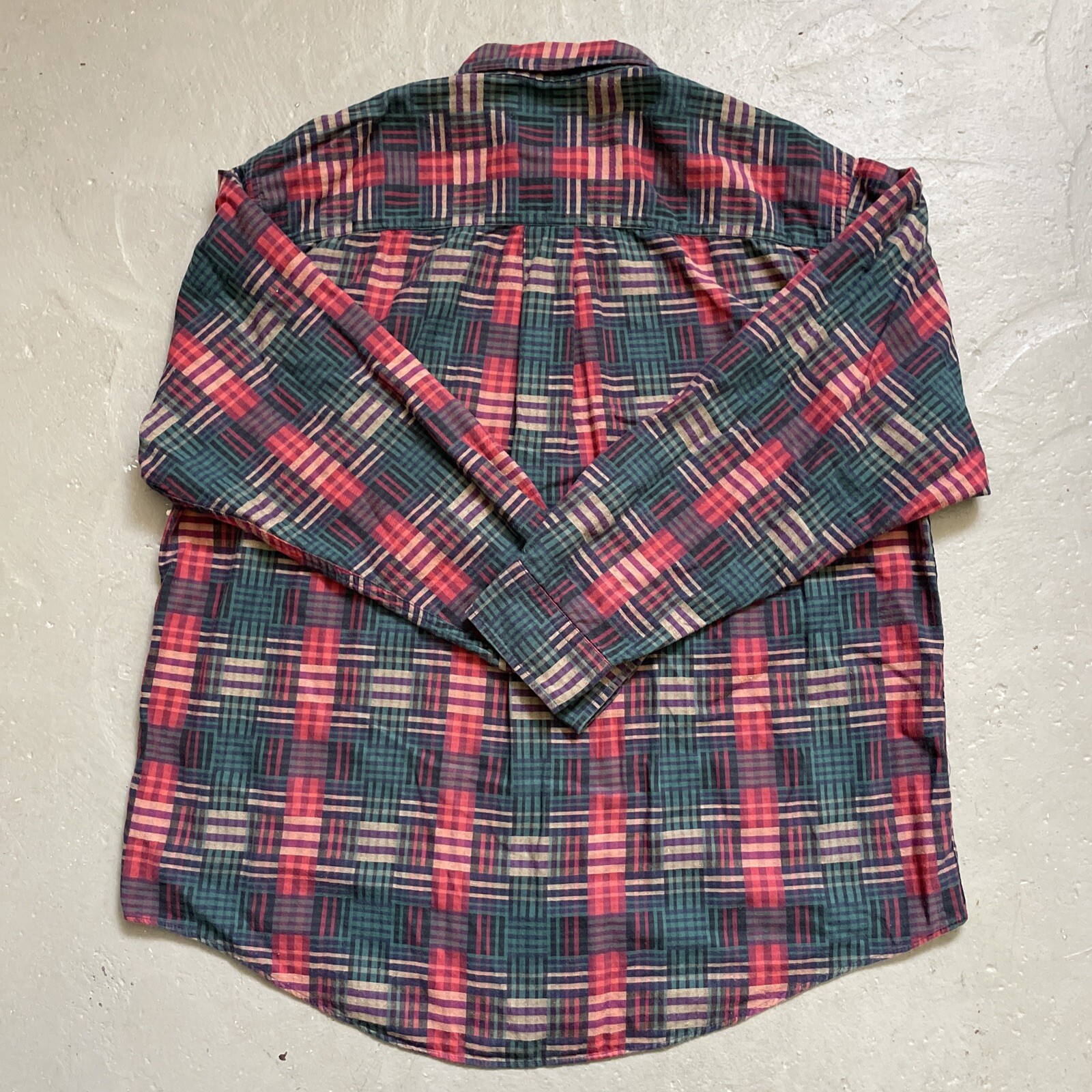Vintage Orvis Patchwork Flannel Button Outdoor Ca… - image 7