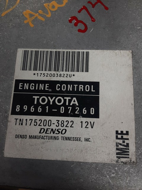 2000 Toyota AVALON Engine Control Module ECU ECM PCM 89661 07260 EBay