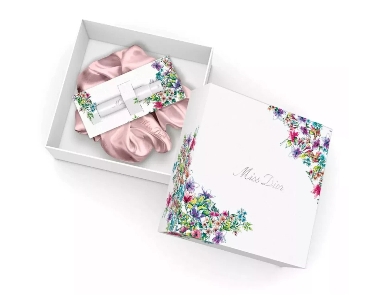 DIOR Beaute Pink Hair Scrunchie +EDT Sample Spray Limited 