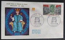 ENVELOPPE PREMIER JOUR TIMBRE N° 1577 PHILIPPE IV LE BEL OBLITÉRÉ PARIS 1968