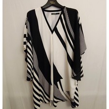 Lauren Ralph Lauren Black/White striped dress size 16
