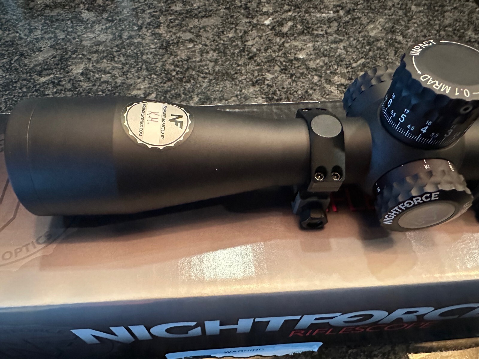 Nightforce ATACR 4-20x50 Rifle Scope Mil-C F1 Flip Up Covers NF RINGS ...