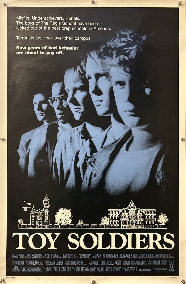 Kirari Toy Soldiers サイン入りポスター TOY SOLDIERS Original One Sheet Movie Poster - 1991 - SEAN ASTIN