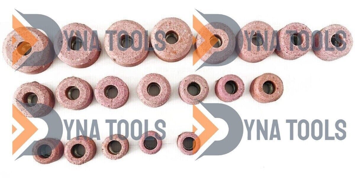 Valve Seat Grinding Stones Set Of 20 Pcs For Sioux Holder 11/16" Thread