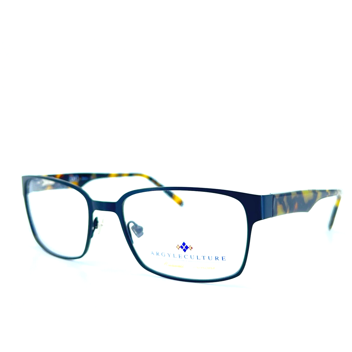 Argyleculture Eyeglasses Graham Black/Tortoise (BTR) Mens Frame 55 