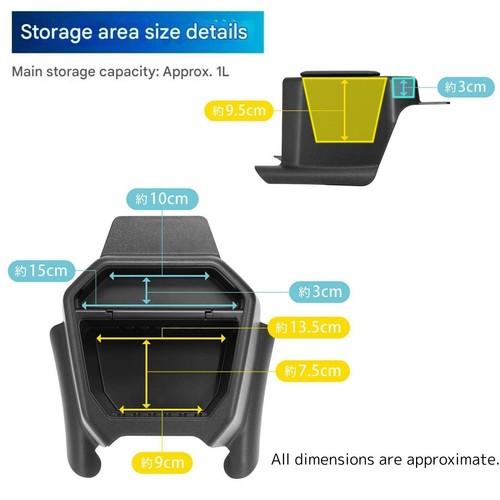 Rear Console Box for Suzuki Jimny JB64 JB74 2018+ Storage Organizer Tray Japan - Picture 13 of 21