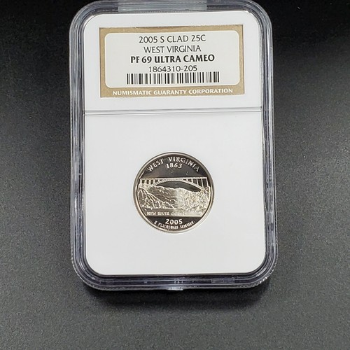 2005 S Complete 11 Coin Proof Set NGC Graded PF69 UCAM Brown Label WOW! Clad - Picture 9 of 12