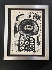🔥Joan Miro | Vintage 1958 Signed | Mounted & Framed Offset Lithograph 