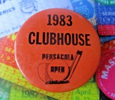 vtg - PGA TOUR Golf Badge - 1983 PENSACOLA OPEN - Perdido Bay Country Club cc