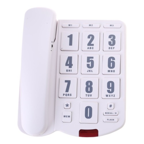 Senior-Friendly Telephone Landline Phone Large Buttons and High Volume Ringer - Zdjęcie 2 z 10
