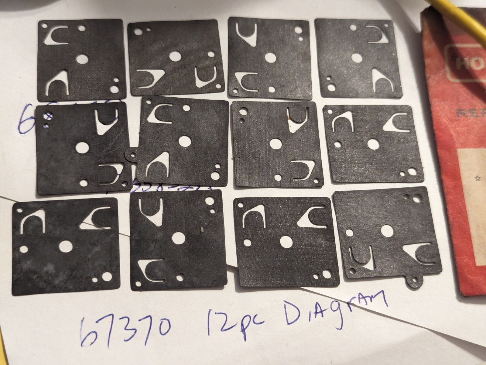 NOS Homelite Chainsaw Fuel Pump Diaphragms for a Walbro HDC20 Carb P/N