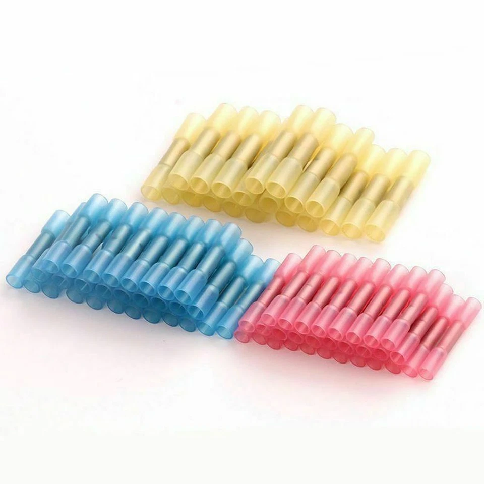 10-12 14-16 18-22 AWG Wire Splice Connectors Heat Shrink Butt Crimp Terminal Kit - Image 2 of 4