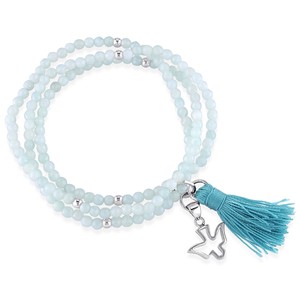 Amour Sterling Silver Amazonite Green Tassel and Dove Charm Bead Bracelet - Click1Get2 Hot Best Offers&secure=symbol0&set=par&sale=mega Discount&set=par1&price_min=200&sale=mega Discount