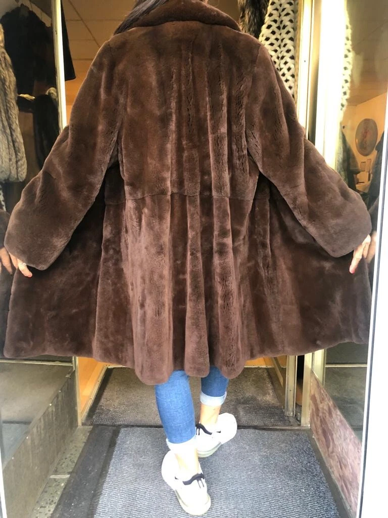 Shearling mink coat sale