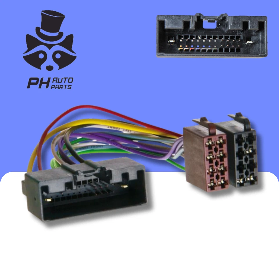 4CARMEDIA Ford Transit Custom, Courier, Connect (2013-2019) Radio ISO Adaptador Cable Cable